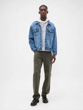 NWT! GAP Men’s Olive Relaxed Straight Jeans